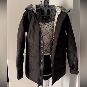 Burton Larosa Puffy Ladies Ski Jacket Snowboard Black Jacket